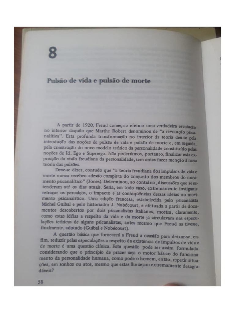 REIS, A. Pulsão de vida e