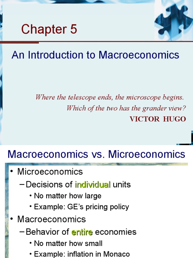 Macroeconomics: Key Concepts and History | PDF | Macroeconomics | Inflation