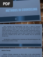 Methods in Counseling