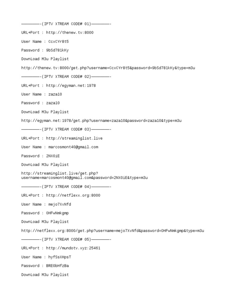 Code M3u Iptv 2023 Xtream IPTV Free 2021 | PDF | Media Technology | Information And  Communications Technology