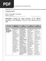 Exercise 4.2.1: Comparing Politics