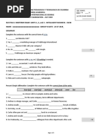 Electiva 1 - Exam First Half - Units 1, 2, 3 Intelligent Business