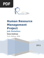 Human Resource Management Project: Job Rotation