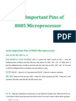 Some Important Pins of 8085 Microprocessor