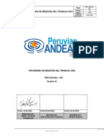 PRG PATSAC-007 Programa de Medicina Del Trabajo Patsac 2020