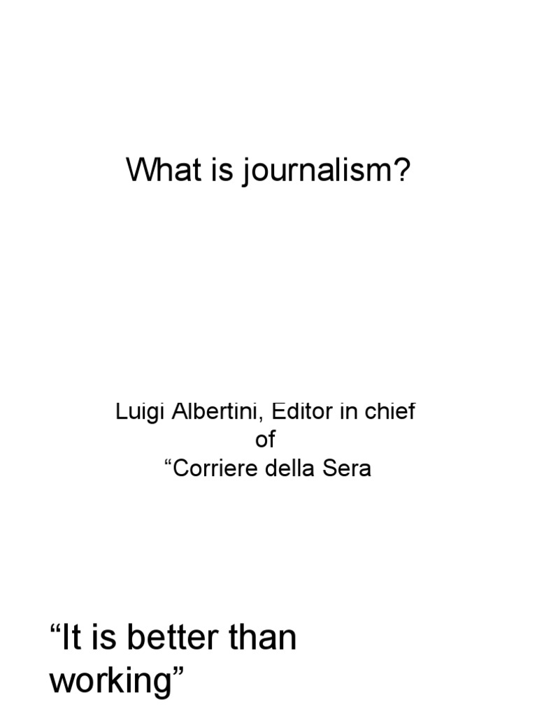 Understanding Journalism Essentials | PDF | News | Mass Media