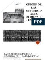 Origen de Las Universidades Medievales en Italia