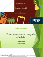 Structure of Solids: Amorphous vs Crystalline