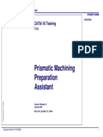 Prismatic Machining Preparation Assistant: CATIA V5 Training