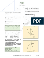 Quadratics PDF