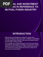 Financial and Investment Planning in Reference To Mutual Funds Industry