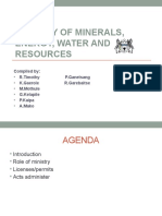 Ministry of Minerals, Energy, Water and Resources Guide