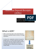 American Deposit Receipt (ADR) Final