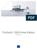 TruPunch 1000 Prime Edition Technical Data