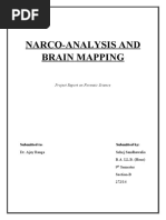 Narco-Analysis and Brain Mapping: Project Report On Forensic Science