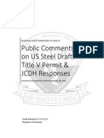 Final Response to Comments 2019 US Steel Permit