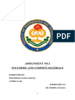 Assignment No.1: Polymeric and Compsite Materials