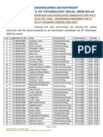 Revised - Schedule - of - Interview - Shortlisted - PHD - 2020-21 - 2nd - Sem PDF