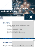 CSE101 Chapter 3 Propagation of Information and Misinformation