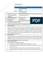 Research Methodology Syllabus