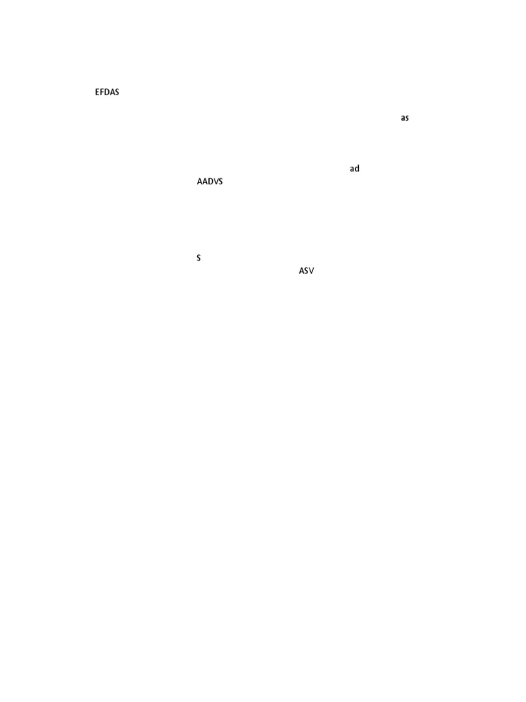 EFDAS and AADVS Overview | PDF