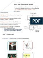 Voltammetry: A.) Comparison of Voltammetry To Other Electrochemical Methods
