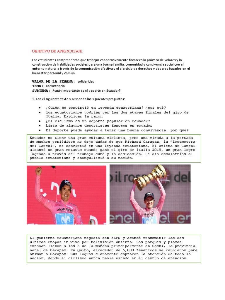 Traduccion Ale PDF Ecuador Deportes