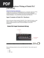 Learn Hardware Wiring of Fatek PLC