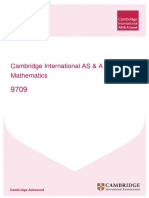 Cambridge International AS & A Level Mathematics: Learner Guide