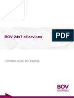 Bov 24X7 Eservices: Information Security Best Practices