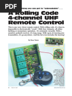 A Rolling Code 4-Channel UHF Remote Control: The Nearest Thing You Can Get To "Unbreakable" - .