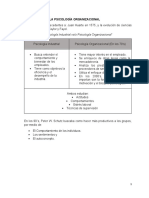 UNIDAD 1 Fundamentos y Conceptos Básicos de La Psicología Organizacional