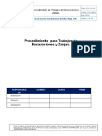 Procedimientos-EXCAVACIONES Y ZANJA - 2015