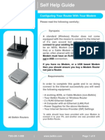 Configuring Your Router With Your ADSL or Cable Modem