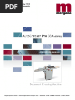 Morgana AutoCreaser Pro-33A User Manual