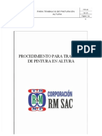 PDF Procedimiento Seguro de Trabajo de Pintado y Resane