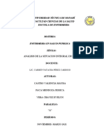 Analisis de La Situacion Integral de Salud de Los Habitantes Del Sector Los Arenales de La Parroquia Crucita en El Canton Portoviejo