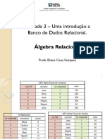 Unidade3_bdrelacional_AlgebraRelacional