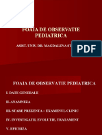 FOAIA DE OBSERVATIE PEDIATRICA PPT