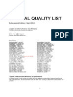 Journal Quality List: Sixty-Second Edition, 3 April 2018