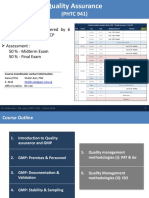 Dr. Shahir Aziz's QA course (PHTC 941) overview