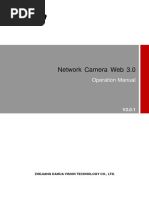 Dahua Network Camera Web 3.0 Operation Manual - V2.0.12