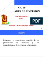 NIC 40 Propiedades de Inversión: Reconocimiento, Medición y Revelación