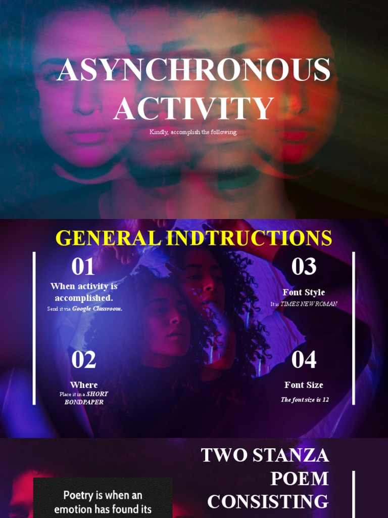 Asynchronous Activity: Kindly, Accomplish The Following | PDF