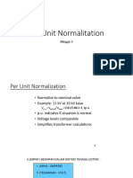 Per Unit Normalitation - Minggu 5
