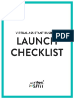 Launch Checklist: Virtual Assistant Business