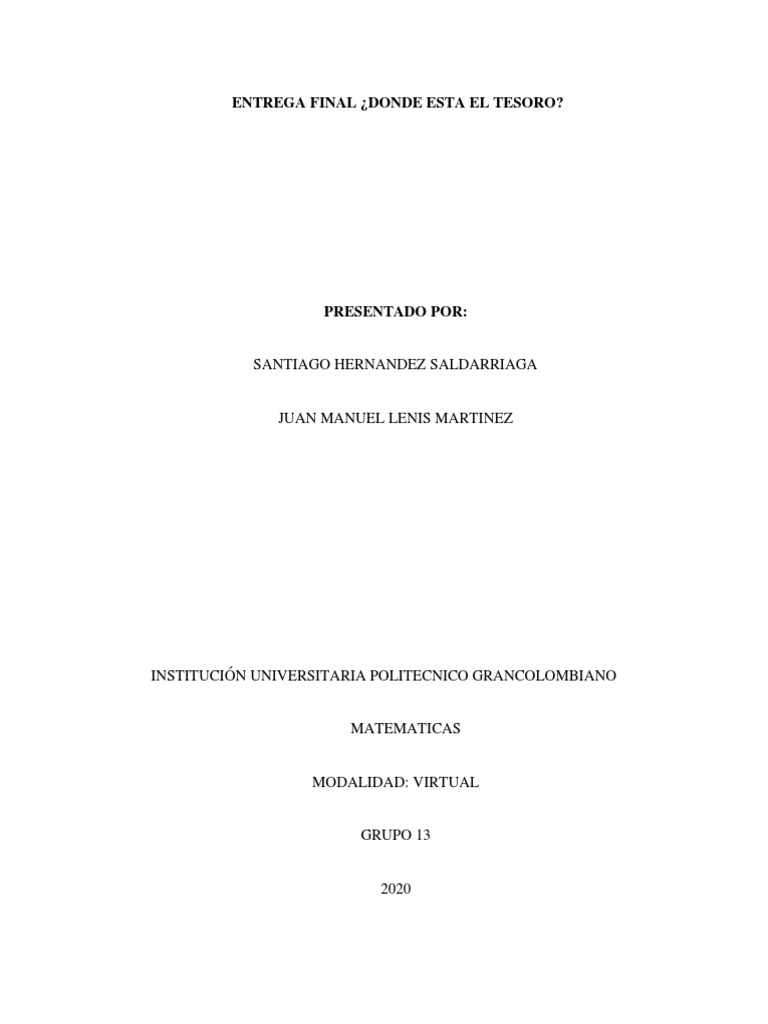 Informe Final | PDF | Ecuaciones | Enseñanza de matemática