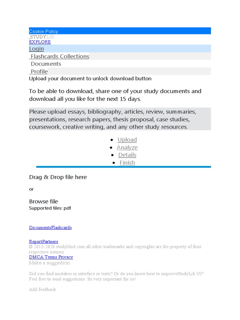 Login Flashcards Collections Documents Profile PDF Privacy