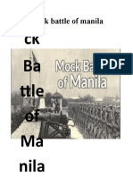 Mock Battle of Manila: Mo CK Ba Ttle of Ma Nila
