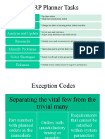 MRP Planner Tasks: Release Reschedule Analyze and Update Reconcile Identify Problems Solve Shortages Enhance